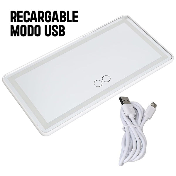 ESPEJO TOCADOR LED PARA CARRO - ENVÍO GRATIS 💁♀️😎