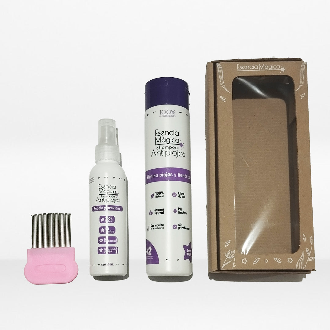 KIT ANTIPIOJOS 100% NATURAL + PEINE GRATIS - ENVÍO GRATIS 😎😉