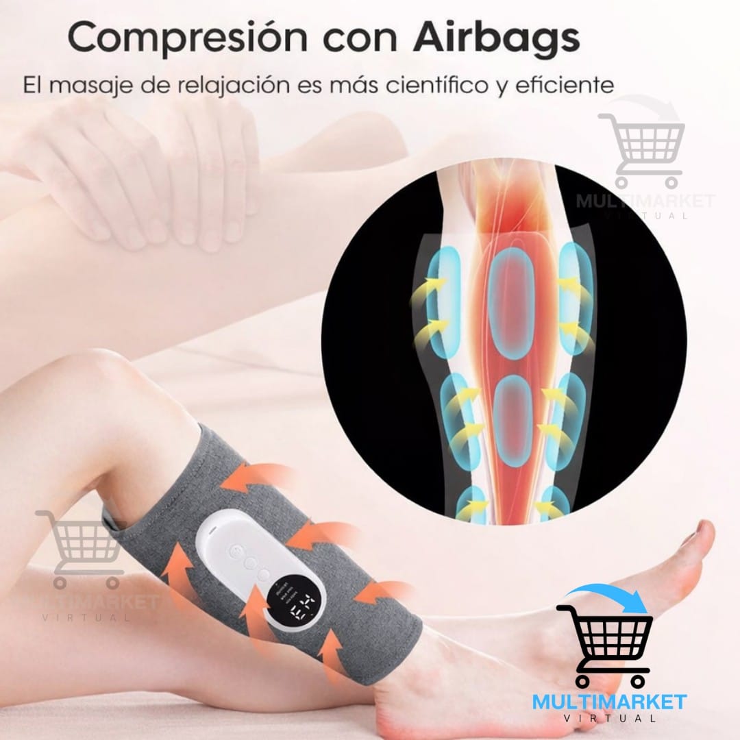 MASAJEADOR PORTÁTIL PARA PIERNAS Y BRAZOS – ALIVIO MUSCULAR INMEDIATO – RELAJACIÓN PROFUNDA – USO EN CASA Y VIAJE – ENVÍO GRATIS 🇨🇴