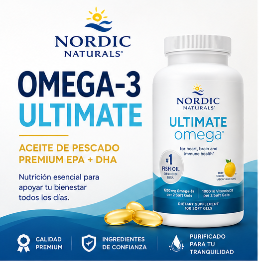 OMEGA-3 ULTIMATE – ACEITE DE PESCADO PREMIUM EPA + DHA