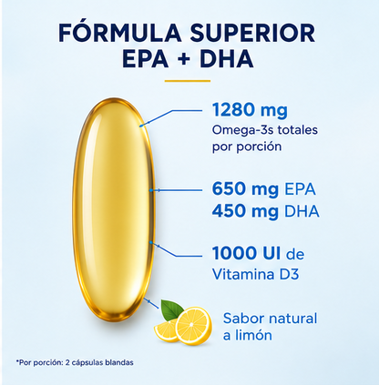 OMEGA-3 ULTIMATE – ACEITE DE PESCADO PREMIUM EPA + DHA