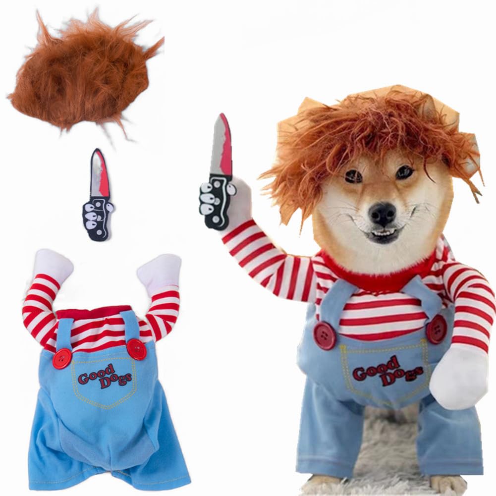 DISFRAZ CHUCKY PARA MASCOTAS - ENVÍO GRATIS 🏡👉🏾