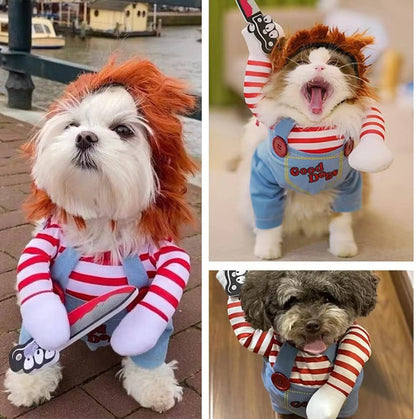 DISFRAZ CHUCKY PARA MASCOTAS - ENVÍO GRATIS 🏡👉🏾