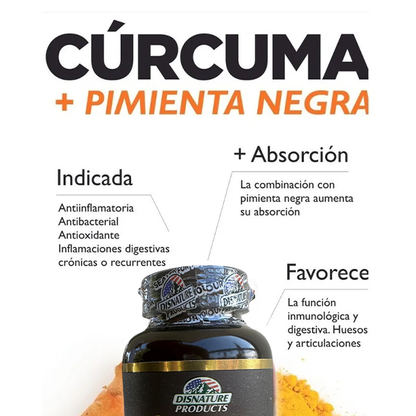 CÚRCUMA + PIMIENTA NEGRA - ENVÍO GRATIS 🌿🤩