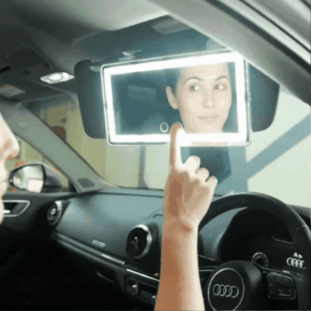 ESPEJO TOCADOR LED PARA CARRO - ENVÍO GRATIS 💁‍♀️😎