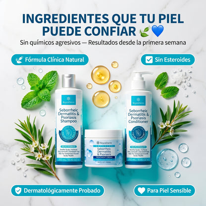 KIT ROYCEDERM ADVANCED SHAMPOO + ACONDICIONADOR + CREMA - ENVÍO GRATIS 🤩✈️