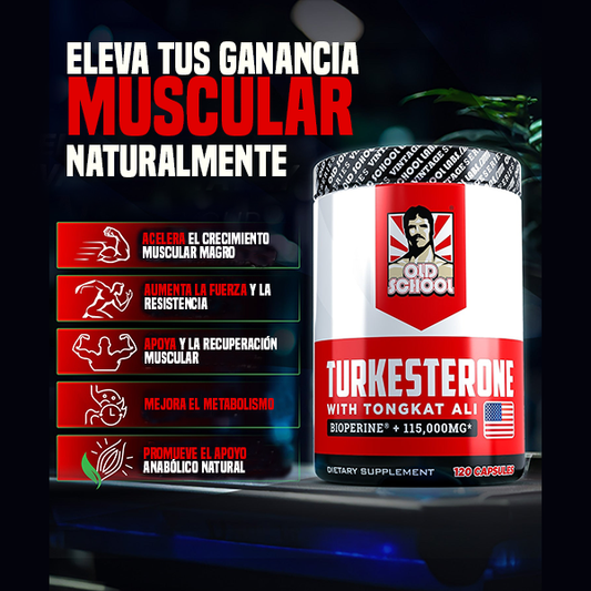 TURKESTERONE CON TONGKAT ALI 120CAPS -  ENVÍO GRATIS