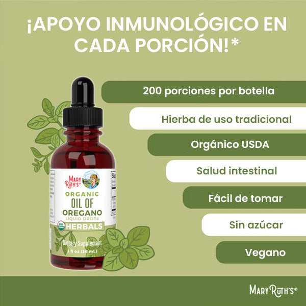 GOTAS DE ACEITE DE ORÉGANO MARY RUTH'S - ENVÍO GRATIS 🌿😱