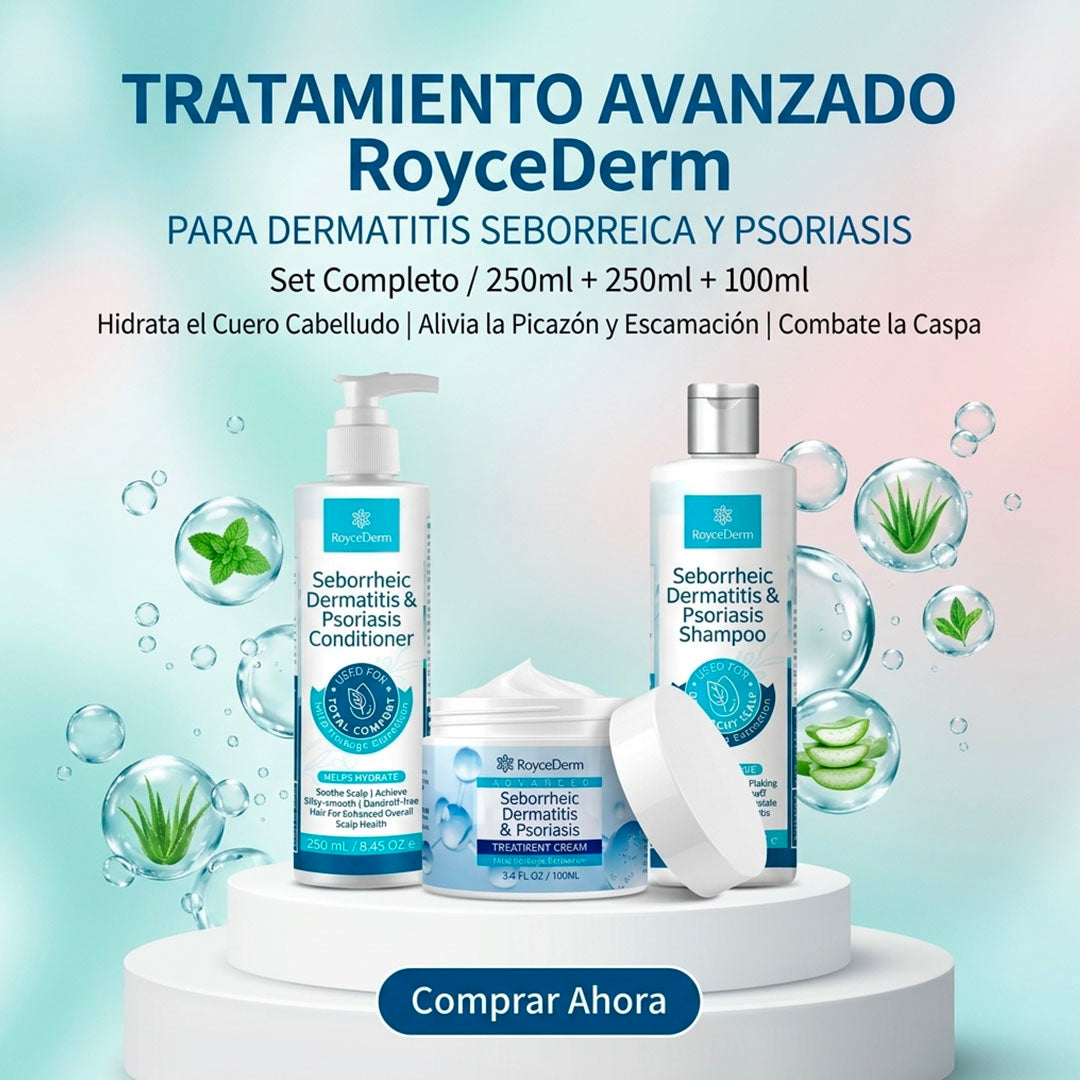 KIT ROYCEDERM ADVANCED SHAMPOO + ACONDICIONADOR + CREMA - ENVÍO GRATIS 🤩✈️