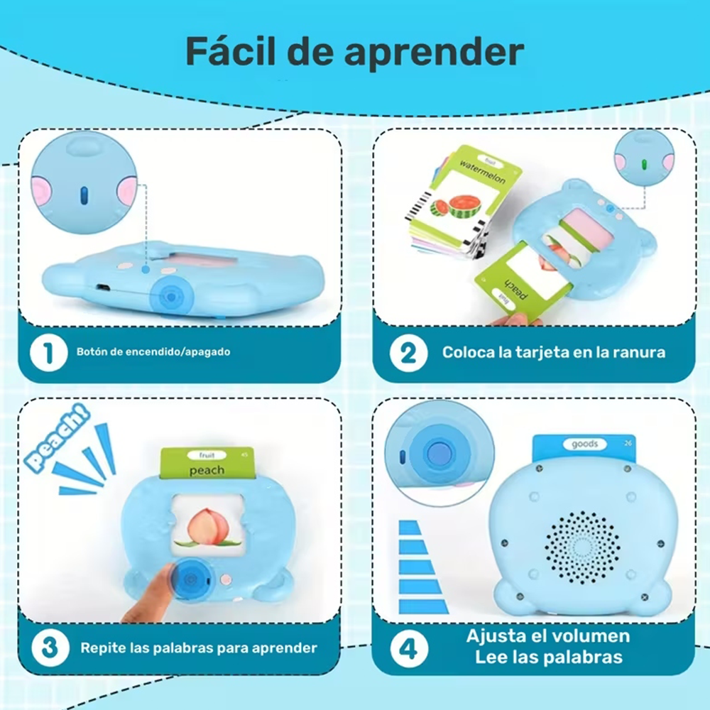 JUGUETE EDUCATIVO LECTOR DE TARJETAS -  ENVÍO GRATIS 😍🥰