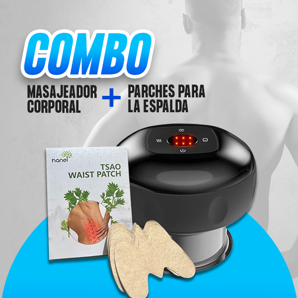 COMBO MASAJEADOR CORPORAL + PARCHES - ENVÍO GRATIS 😎💪