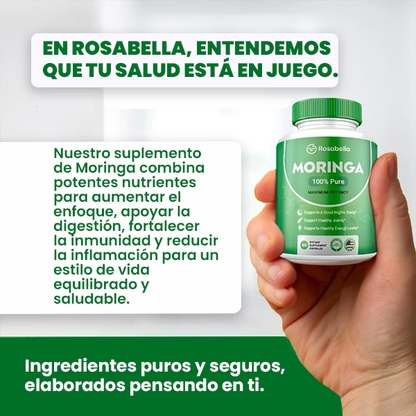 CÁPSULAS DE MORINGA (60 CAPSULAS) - ENVÍO GRATIS 💚🤩