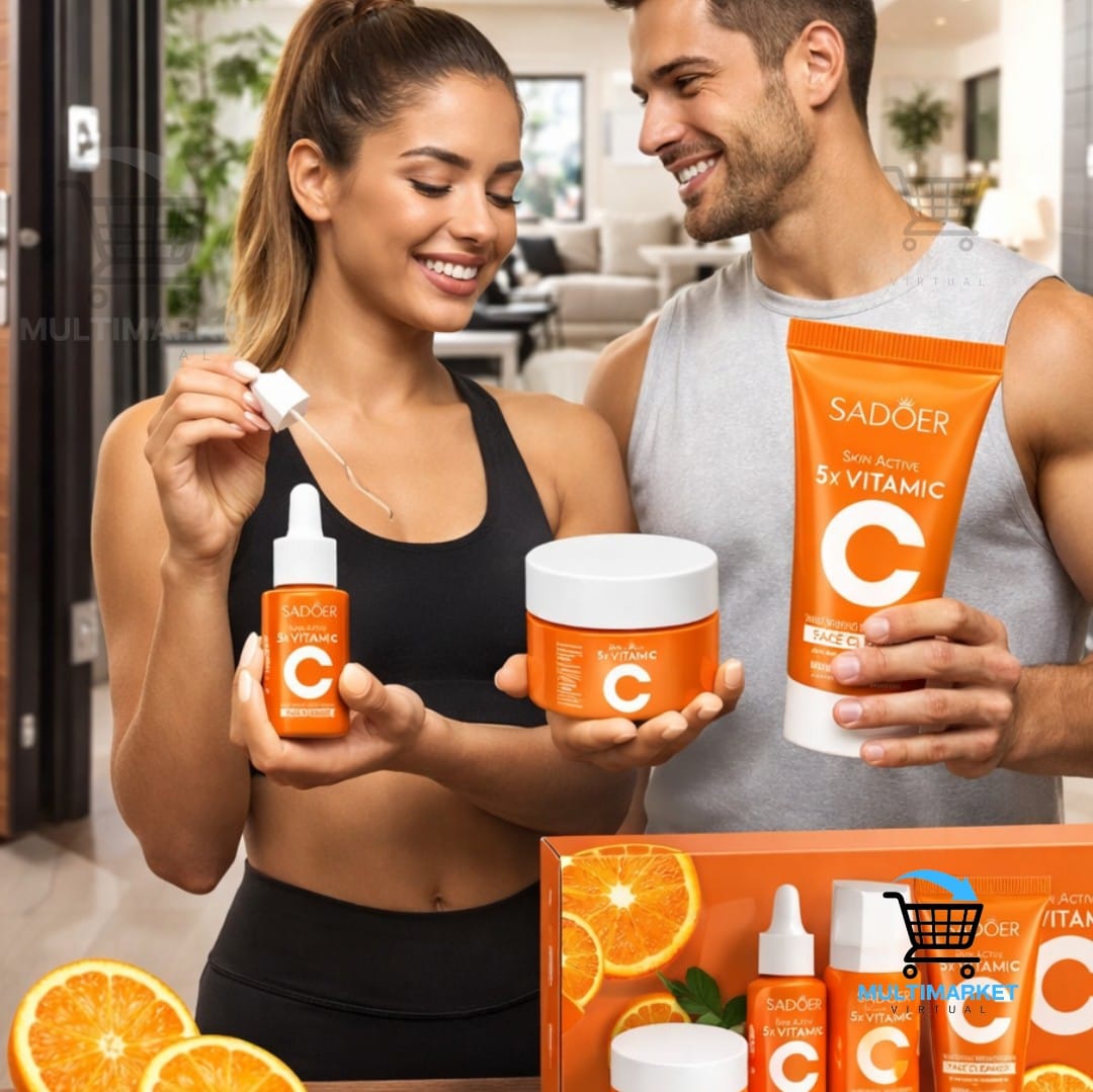KIT VITAMINA C PROFESIONAL – TRATAMIENTO FACIAL REJUVENECEDOR – ILUMINA, HIDRATA Y REGENERA LA PIEL – ENVÍO GRATIS 🇨🇴