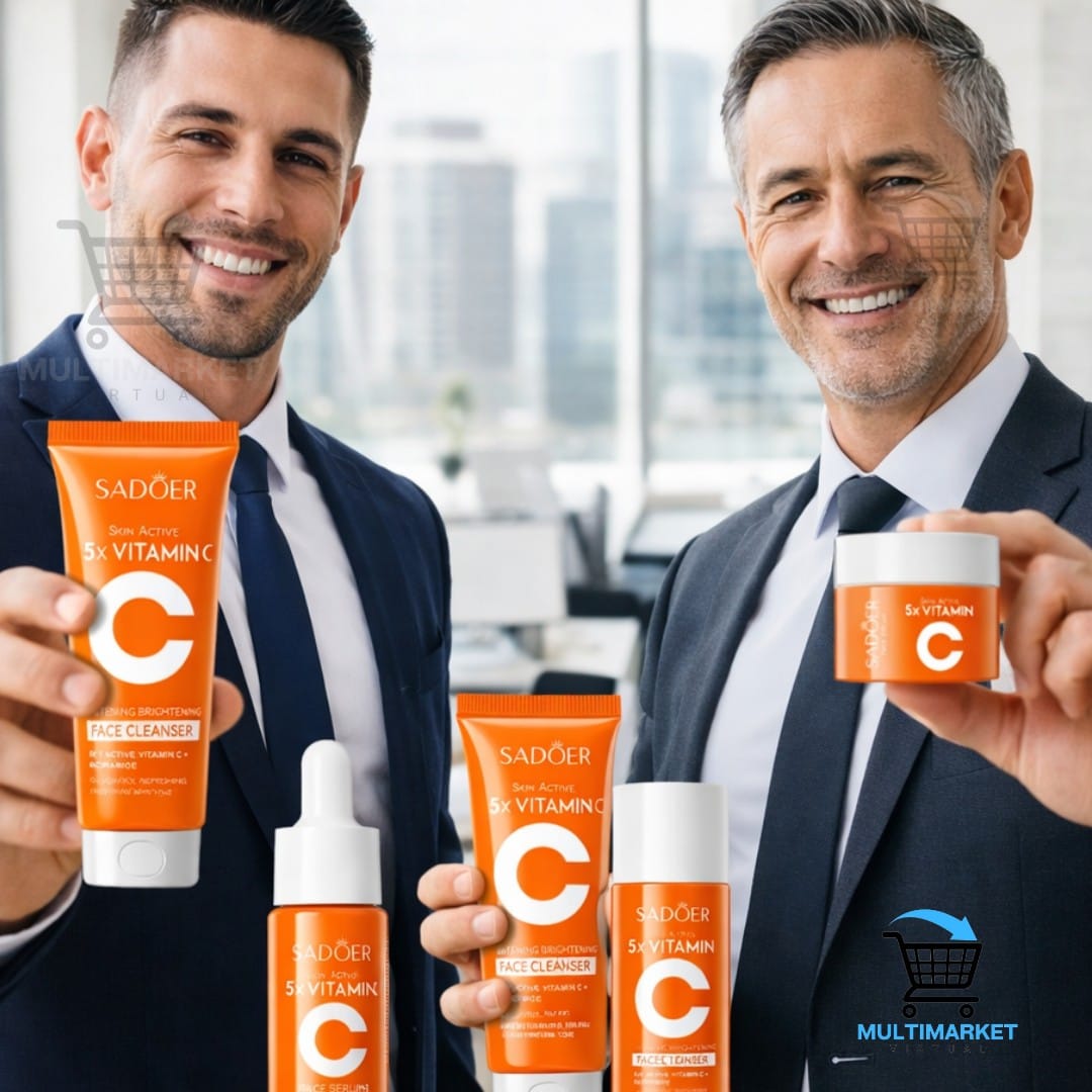 KIT VITAMINA C PROFESIONAL – TRATAMIENTO FACIAL REJUVENECEDOR – ILUMINA, HIDRATA Y REGENERA LA PIEL – ENVÍO GRATIS 🇨🇴