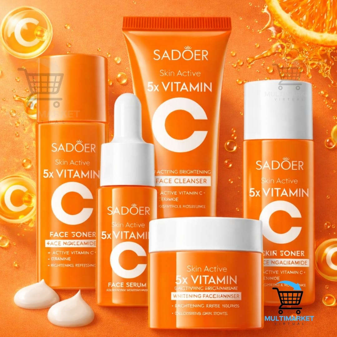 KIT VITAMINA C PROFESIONAL – TRATAMIENTO FACIAL REJUVENECEDOR – ILUMINA, HIDRATA Y REGENERA LA PIEL – ENVÍO GRATIS 🇨🇴