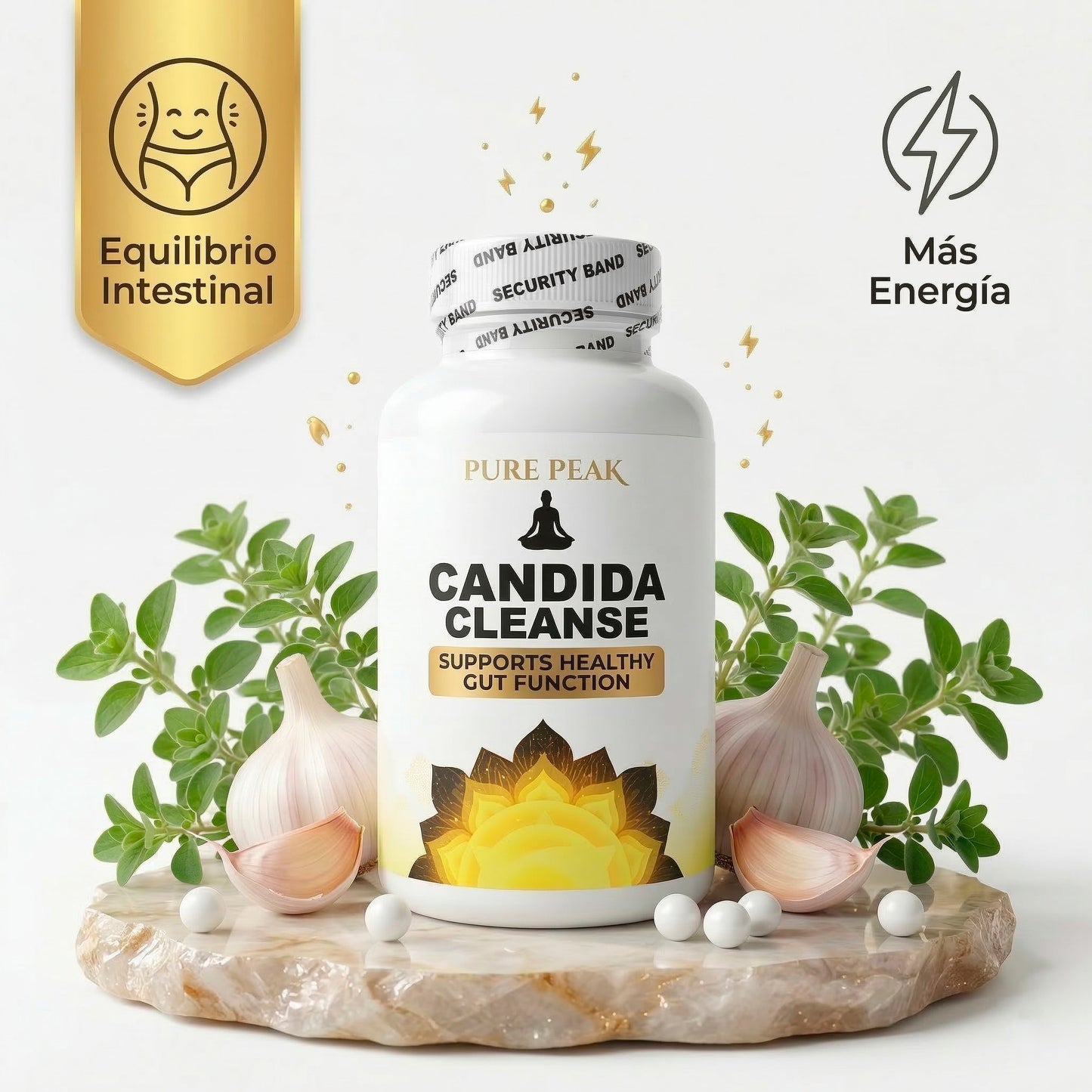 PURE PEAK CANDIDA CLEANSE – CONTROL DE HONGOS Y SALUD INTESTINAL | ENVÍO GRATIS A PANAMÁ